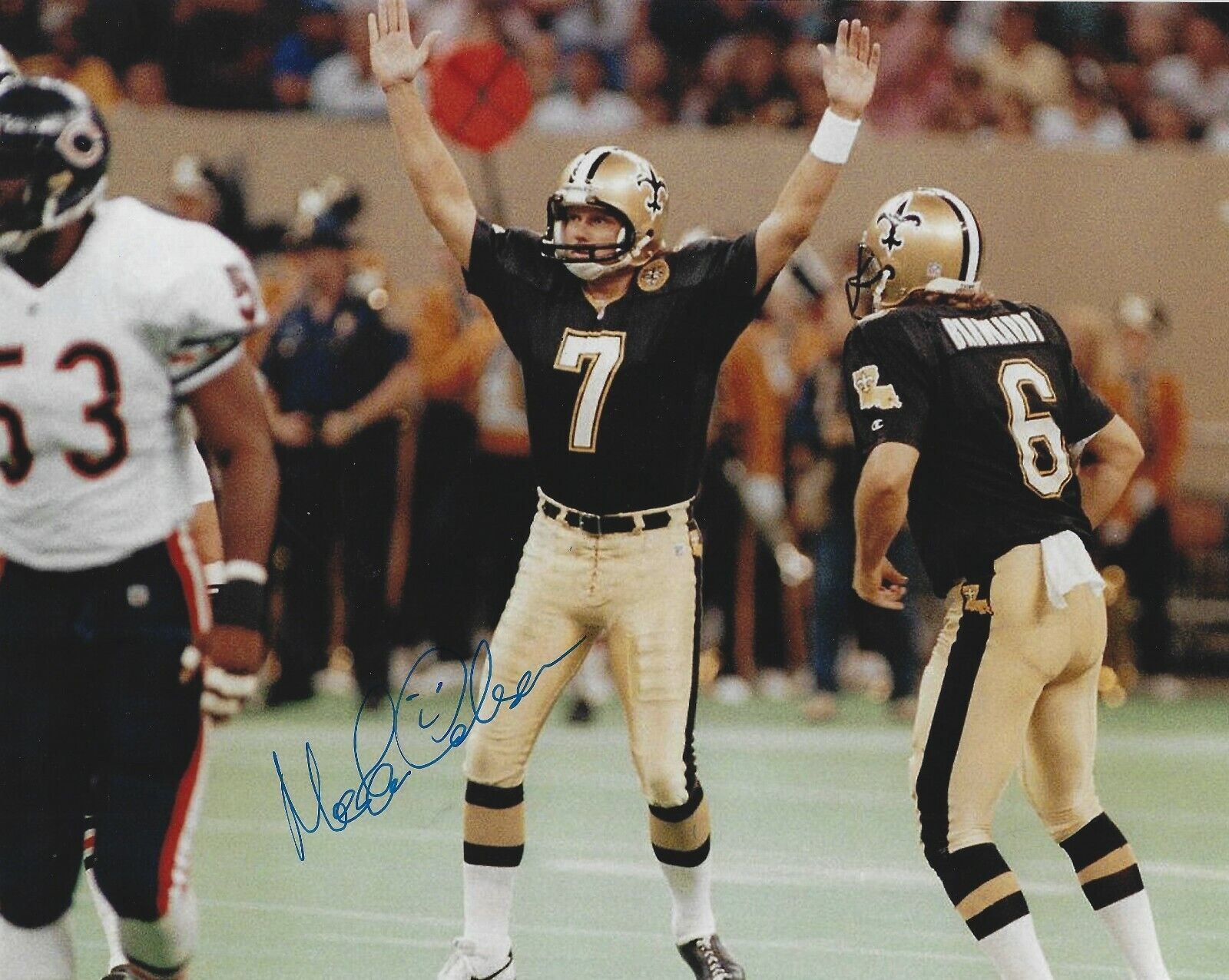 Autographed MORTEN ANDERSEN New Orleans Saints 8x10 Photo Poster painting w/ COA