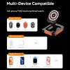 Hot Sale 3 in 1 Foldable Desktop Stand Wireless Charger Stand Transparent Magnetic 15W Fast Wireless Charger Station with Magnetic Pogo Pin Connection