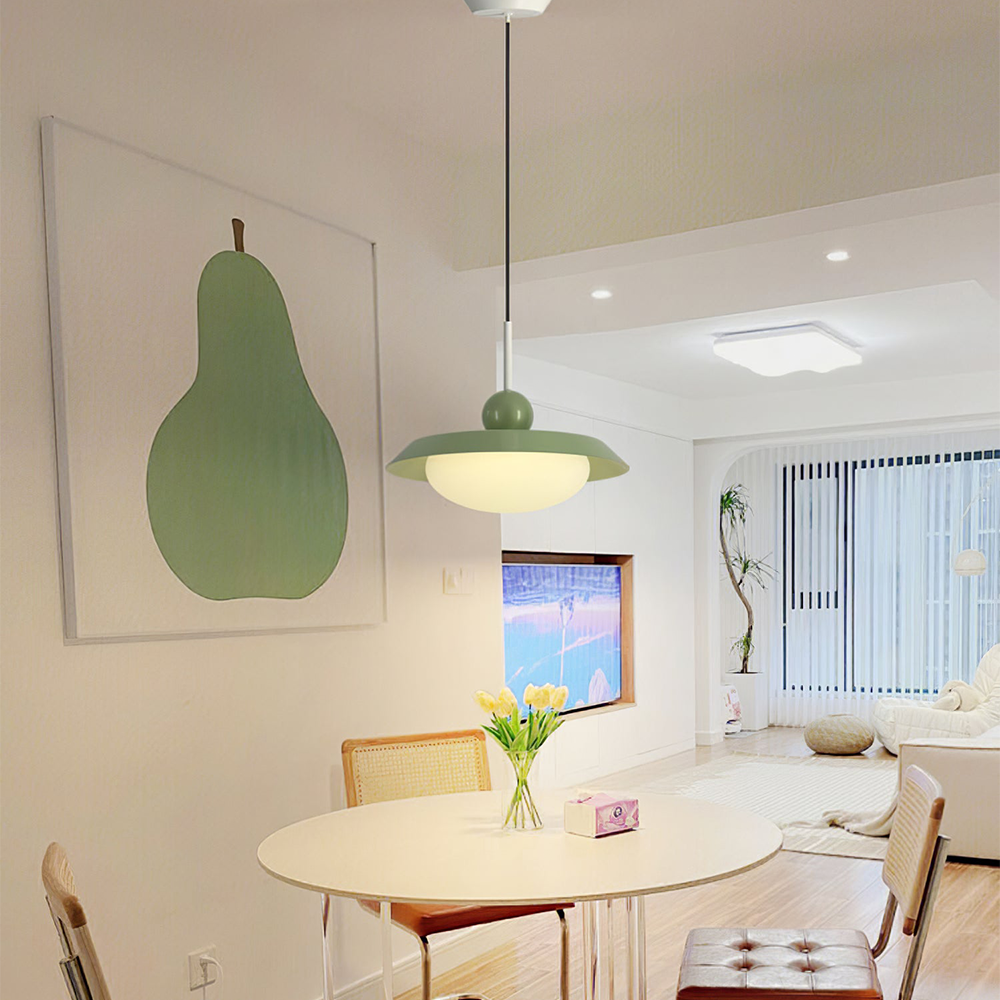 Modern Morandi Layered Metal Pendant Light