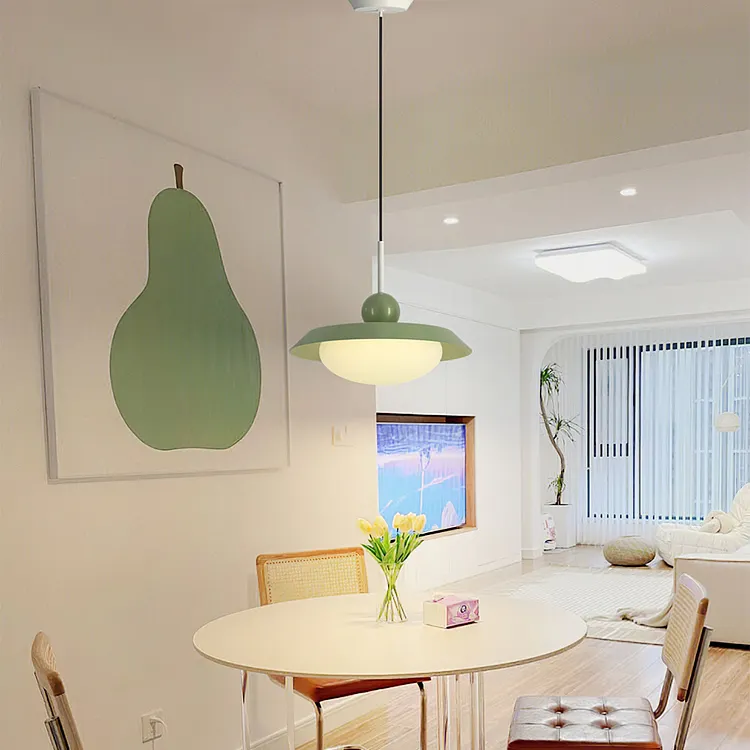 Modern Morandi Layered Metal Pendant Light