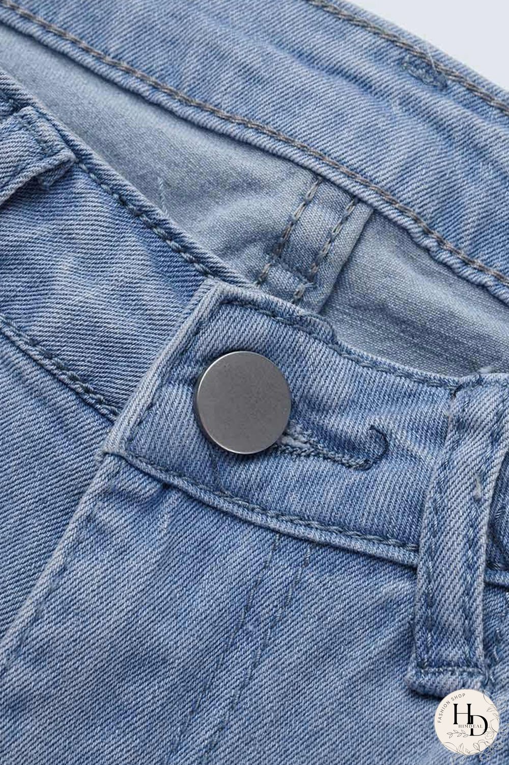 Black Fashion Casual Solid Ripped High Waist Regular Jeans