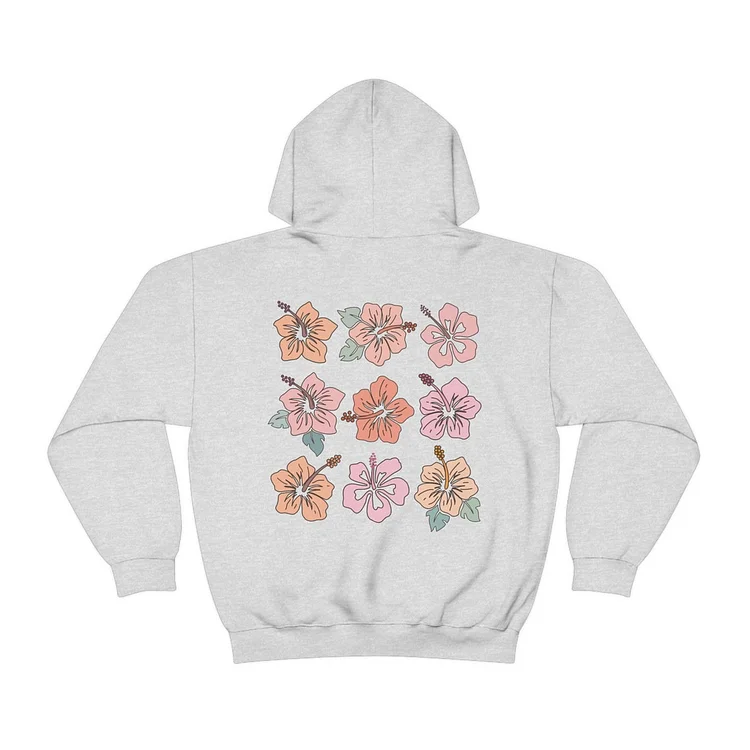 Hibiscus Flower Hoodie August Lemonade August Lemonade