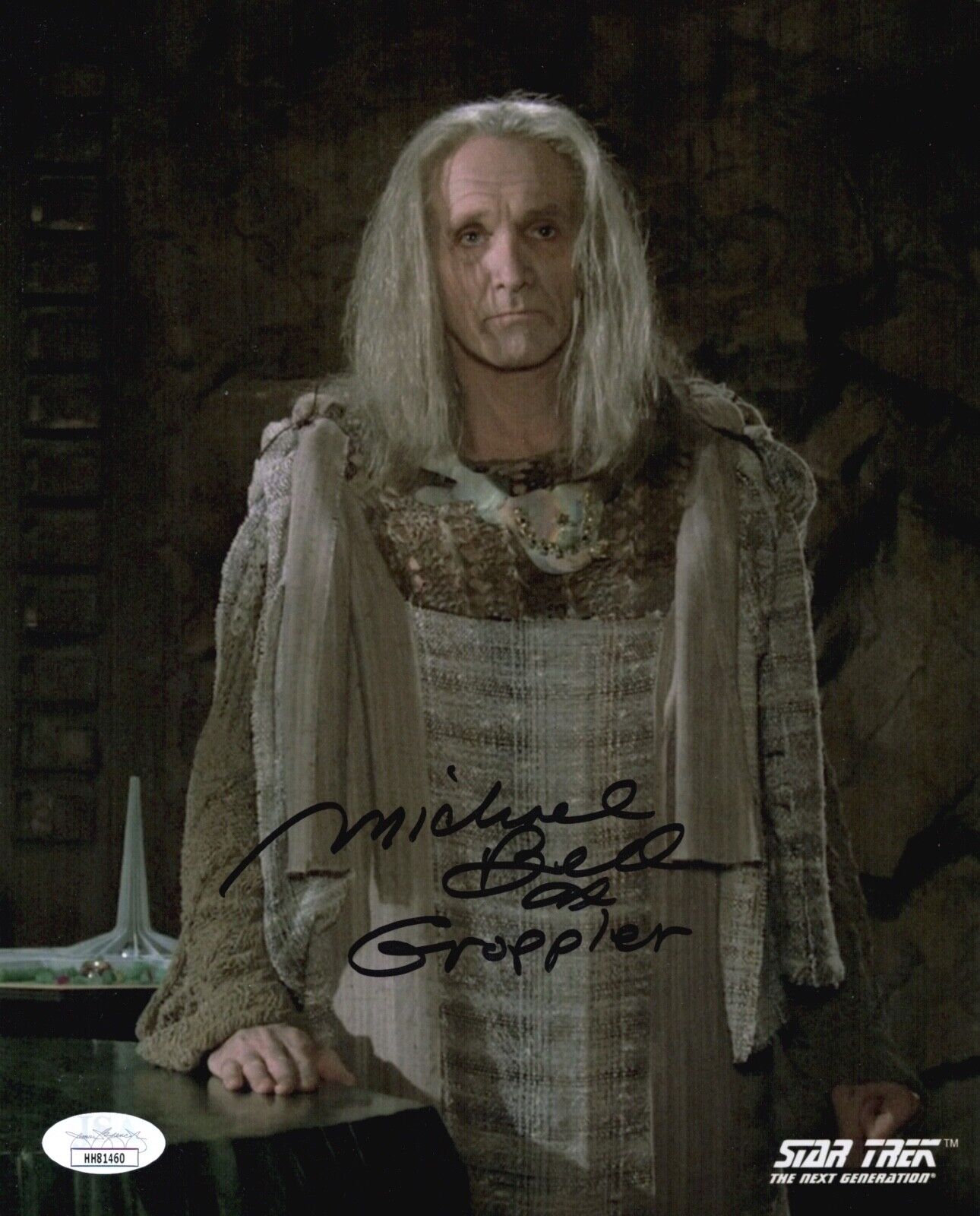 MICHAEL BELL Signed Groppler Zorn STAR TREK 8x10 Photo Poster painting Autograph JSA COA Cert