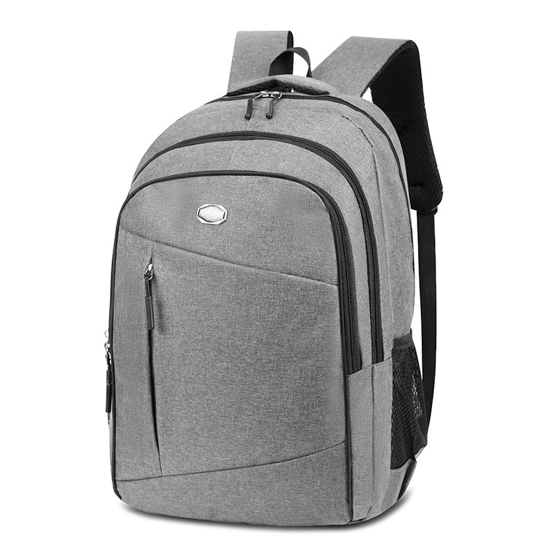 Men’s Simple Backpack Business Commuter Computer Backpack Large Capacity Leisure Travel Portable Backpack