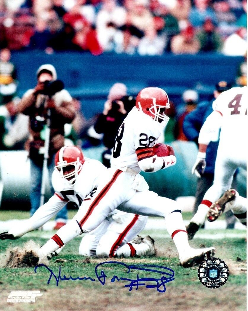 Signed 8x10 HERMAN FONTENOT CLEVELAND BROWNS Autographed Photo Poster painting - w/COA