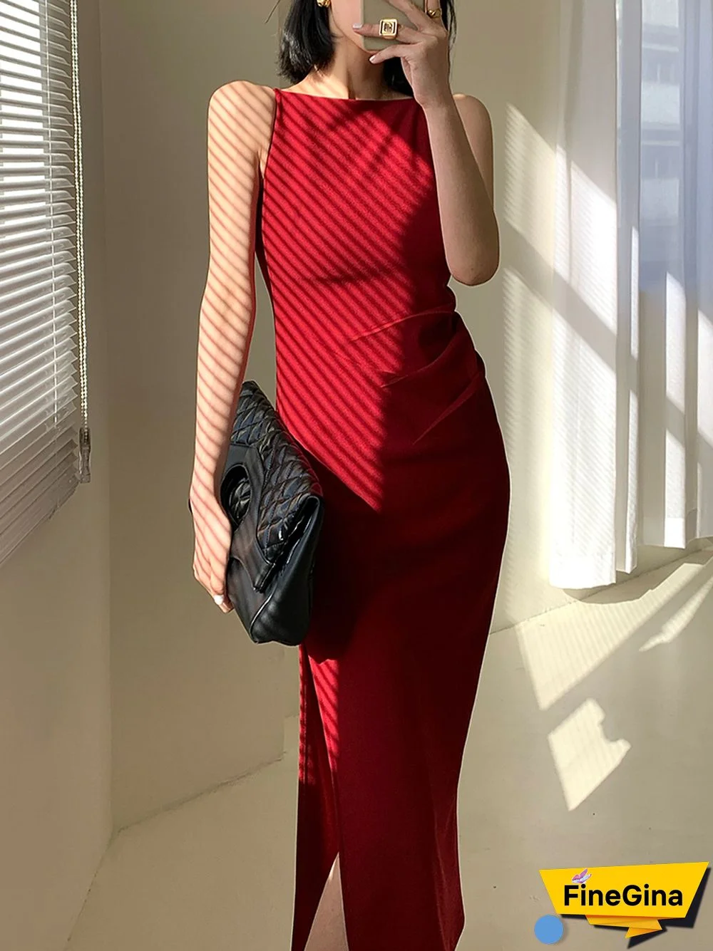 New Women Summer Spaghetti Strap Midi Dress Ladies Sleeveless Sexy Elegant Party Clothes Female Prom Dress