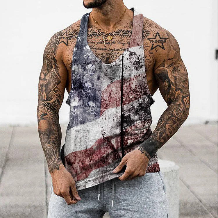 BrosWear Street Pop Flag Tank Top