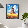 Diamond Painting -DIY Round Drill Mountain Windmill(40x50cm)