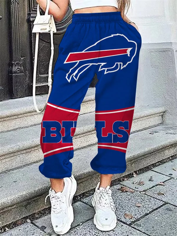 Buffalo Bills Football Wears Set 2PCS Short Sleeve T-Shirts Beach