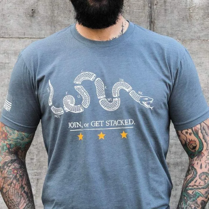 MEN'S CASUAL JOIN OR GET STACKED T-SHIRT