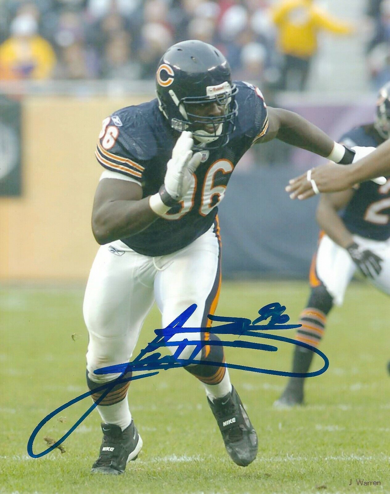 Autographed ALEX BROWN 8x10 Chicago Bears Photo Poster painting -w/ COA