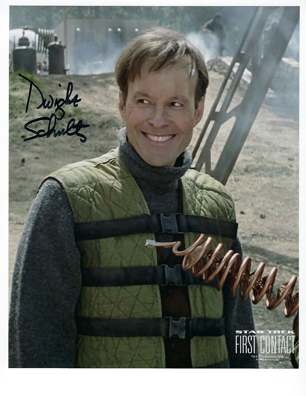 Dwight Schultz - Star Trek First Contact signed Photo Poster painting