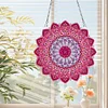 (US Only)Mandala Acrylic Special Shape Diamond Painting Mirror for Home Office Decor