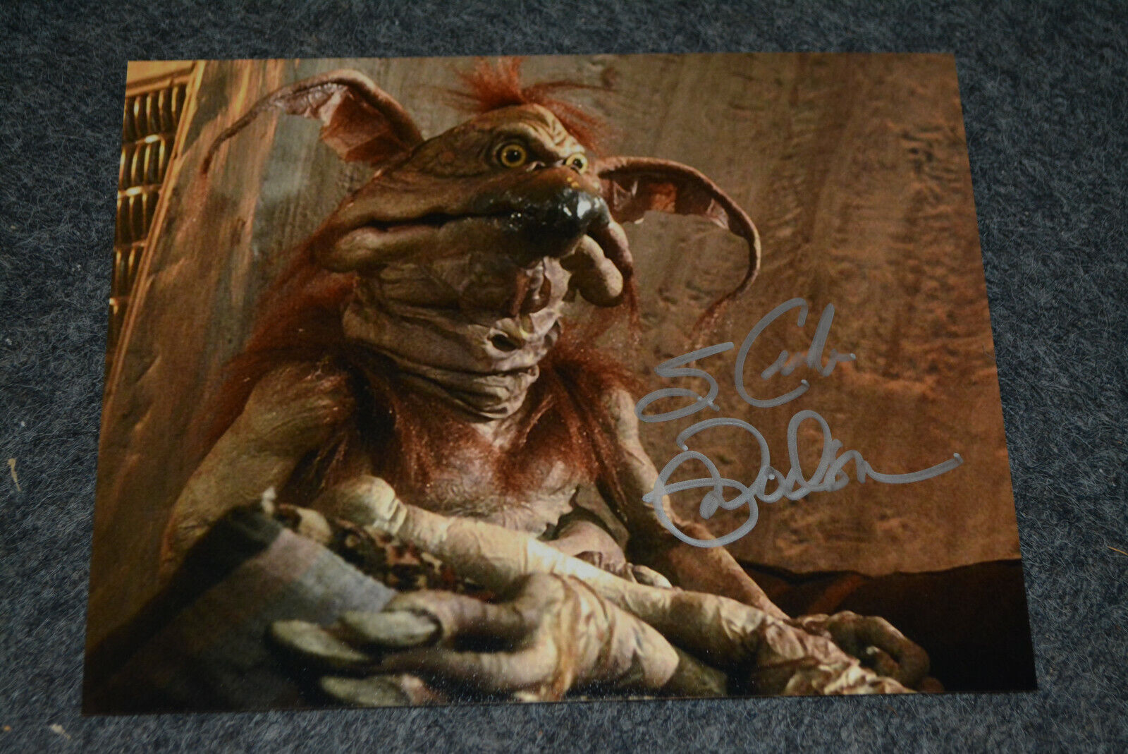 MARK DODSON signed autograph 8x10 (20x25 cm) In Person STAR WARS Salacious Crumb