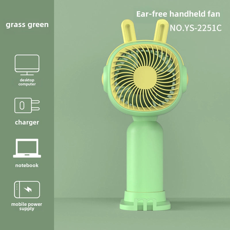 New Flower Mini Hand-held Small Fan Summer Fresh Portable Portable Portable Fan Usb Storage Electric Fan