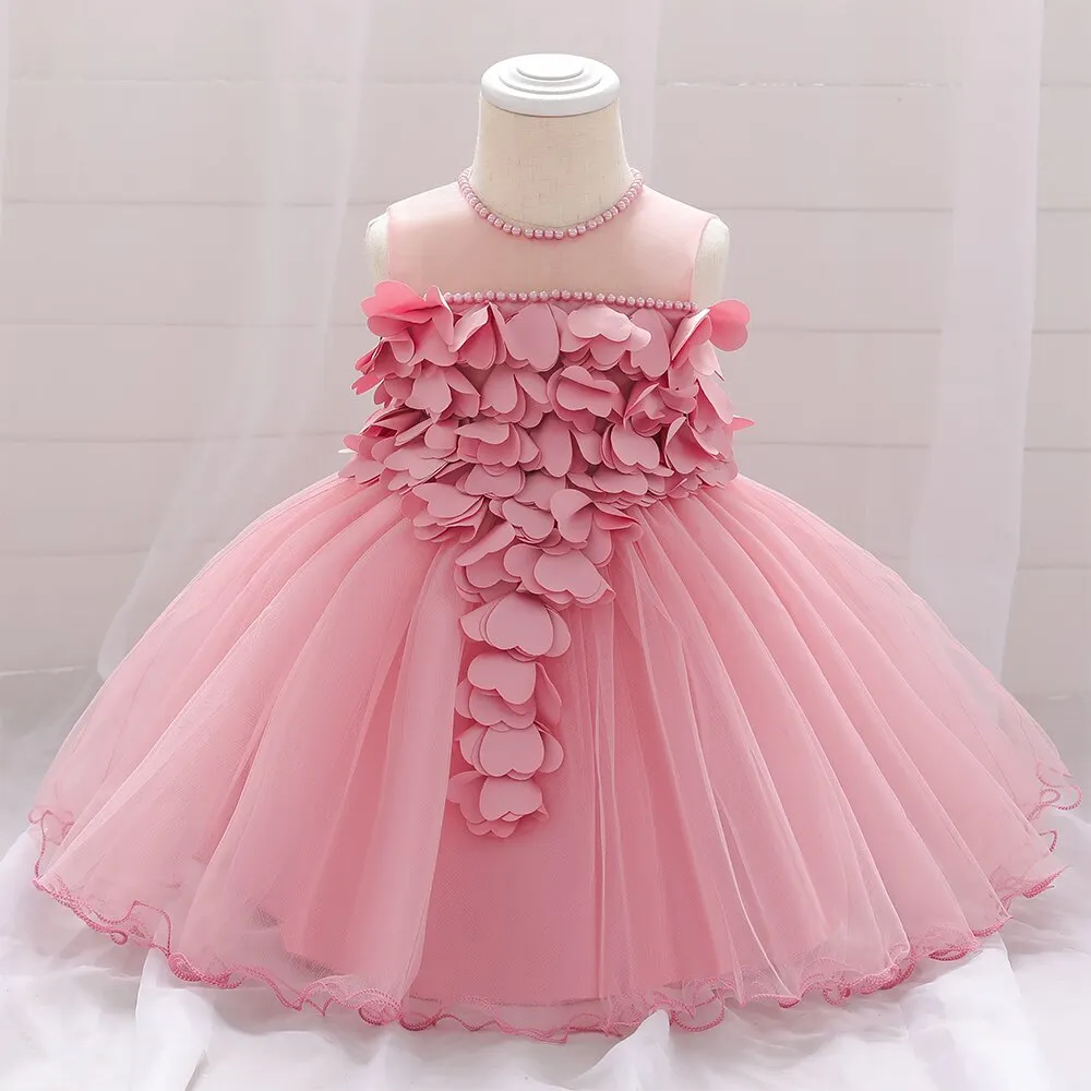 Toddler Baby Girl Christening 1 Year Birthday Dress Costume Newborn Lace Christmas Party Wedding Princess Dresses Baby Vestido