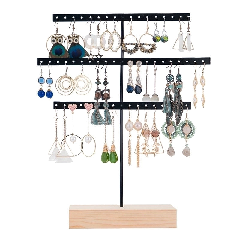 Minimalist Solid Color Metal Jewelry Rack