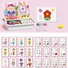 👧👦Puzzles magn&eacute;tiques Jeu de voyage pour habiller les visages Jouet &eacute;ducatif double face pour enfants d'&acirc;ge pr&eacute;scolaire🧠