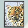 Bead Embroidery - Partial Printed 9CT Tiger(28x20 CM)
