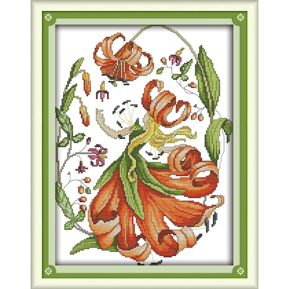 

September Flower Fairy - 14CT Stamped Cross Stitch - 40*31cm, 501 Original