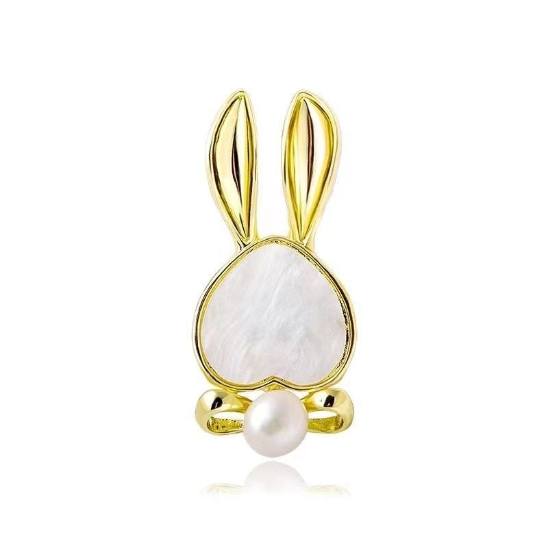 Retro Pin Rabbit Carrot Alloy Enamel Artificial Rhinestones Women’S Brooches