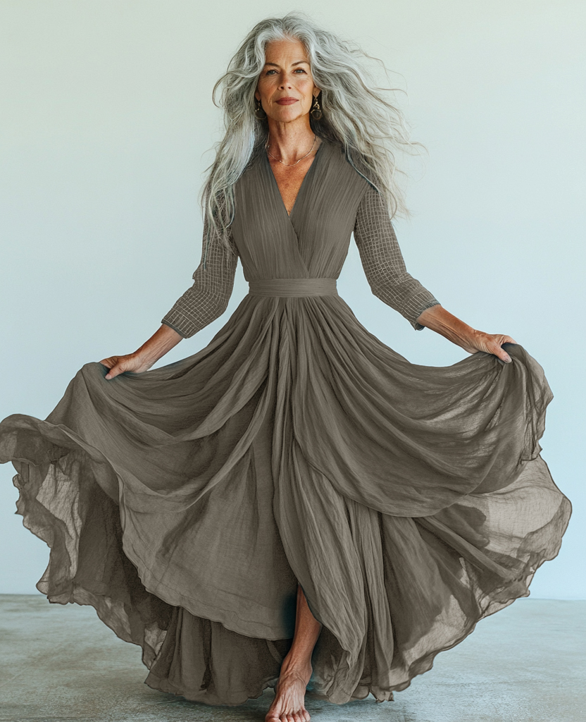 Vintage loose Linen Dress