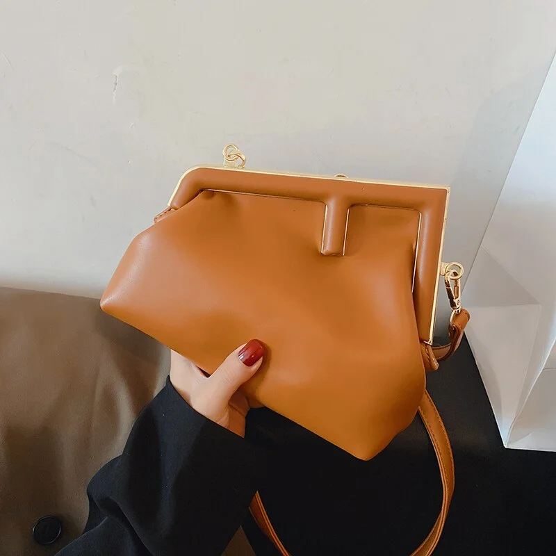 New 2022 In Trend Pretty Pouch PU Leather Crossbody Bags Women Brand Luxury Shoulder Handbags Kawaii Totes Long Belt Clutch