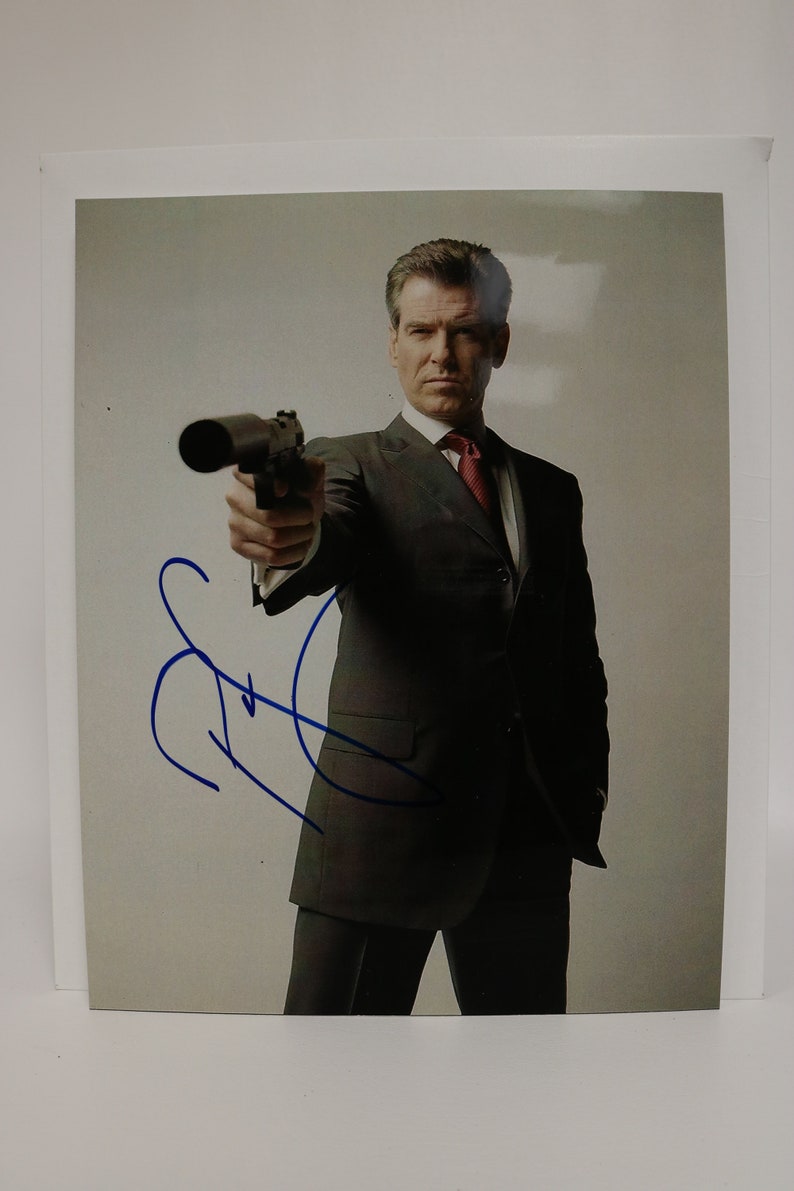 Pierce Brosnan Signed Autographed 'James Bond 007' Glossy 11x14 Photo Poster painting - COA Matching Holograms