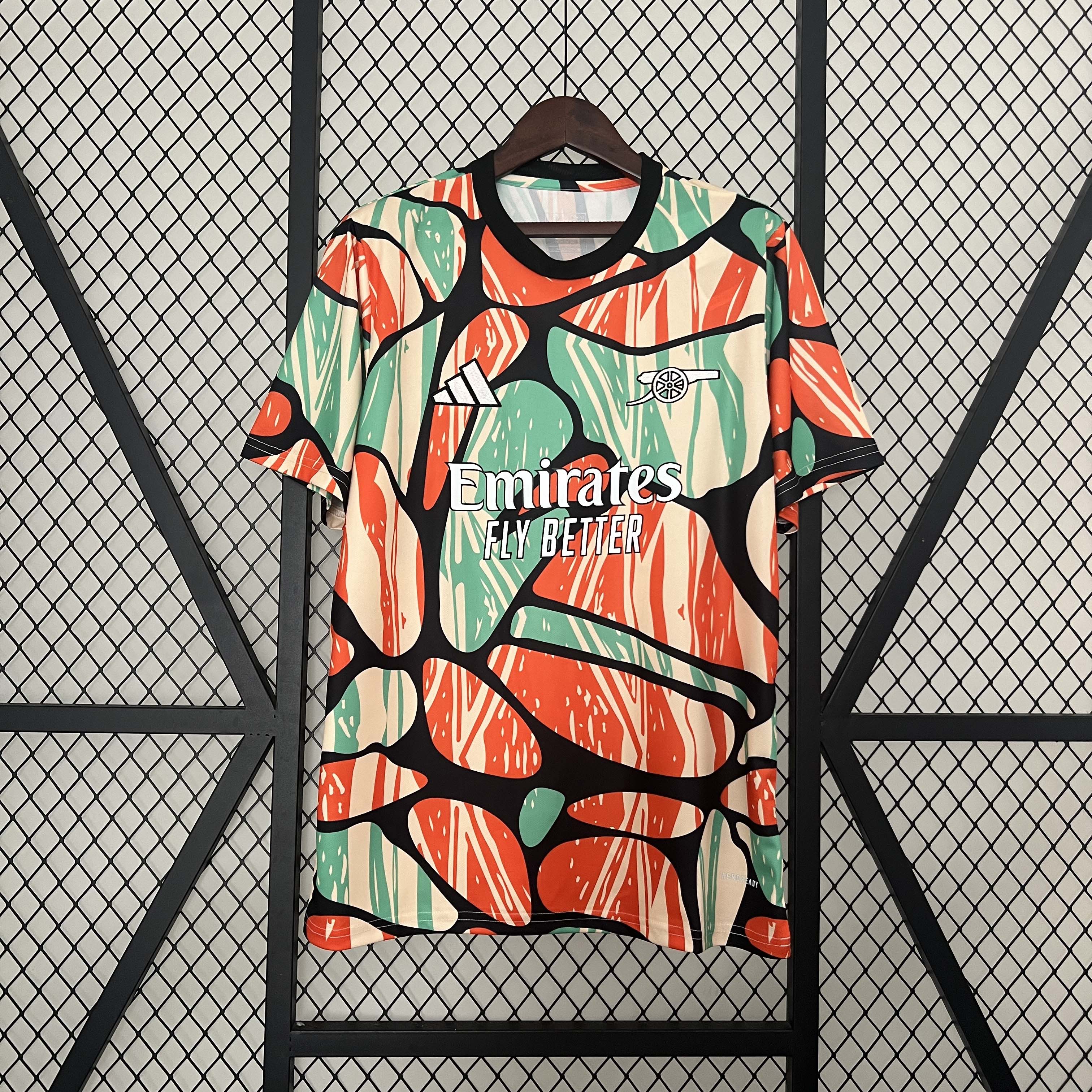 2024-2025 Arsenal Pre match training clothes -Football Shirt 1:1 Thai Quality