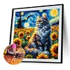 Diamond Painting-5D Full Round Drill Cats(40x40cm)