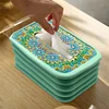 (US Only)Mandala Toilet Paper Towel Box Diamond Painting Tissue Box