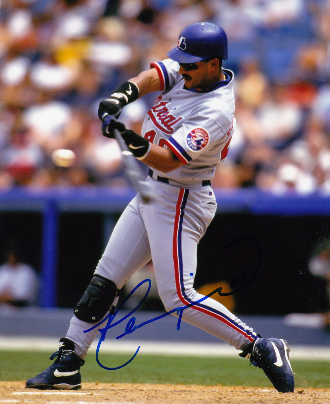 HENRY RODRIGUEZ MONTREAL EXPOS ACTION SIGNED 8x10