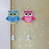 2pcs Crystal Light Catcher Diamond Painting Owl Suncatcher Hanging Kits
