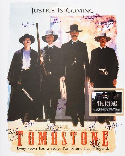 REPRINT - TOMBSTONE Cast Autographed Signed 8 x 10 Photo Poster painting Poster RP Man Cave