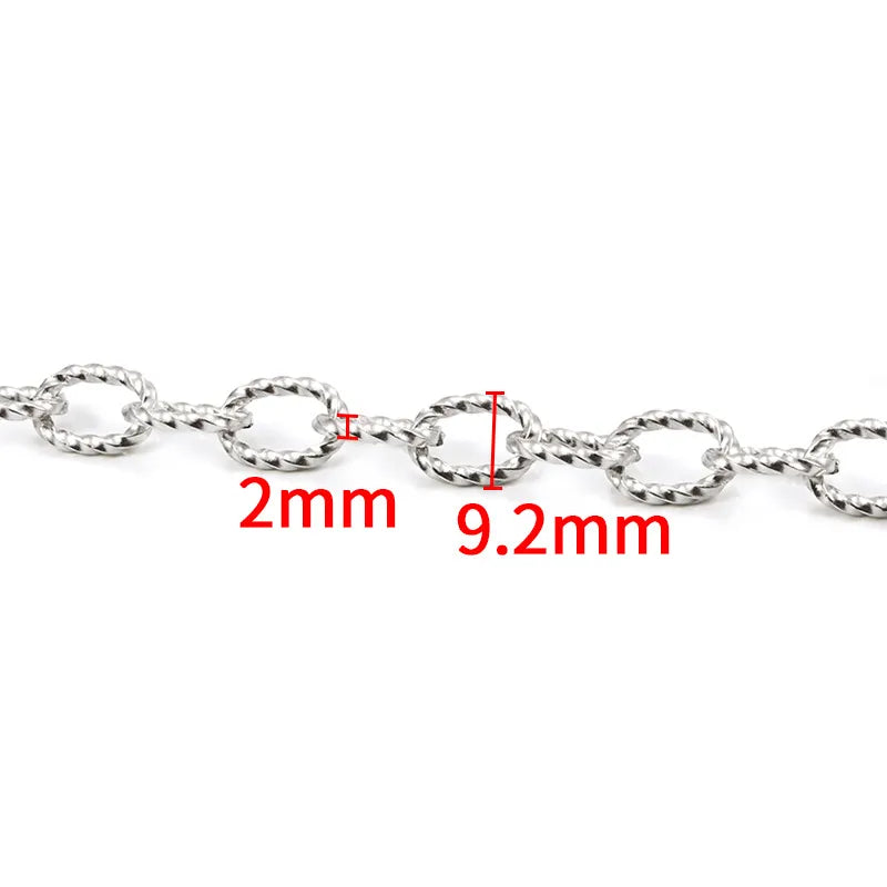 1 Piece 304 Stainless Steel 1m 5.5mm*1m Jewelry Accessories
