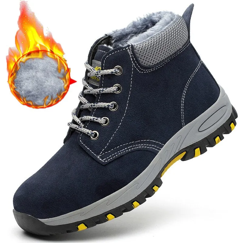Indestructible Men Shoes Anti-puncture Safety Shoes Work Sneakers Male Hiking Shoes Anti-smash Steel Toe Shoes Security Footwear