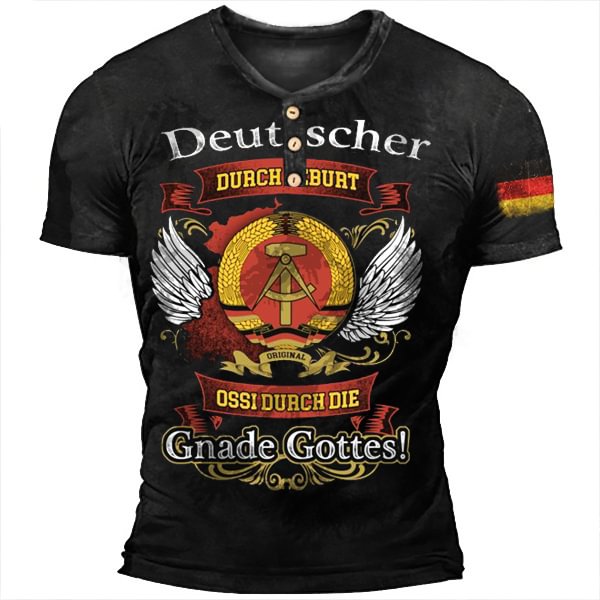 Deutscher Men's Outdoor Retro Tactical T-Shirt-Compassnice®