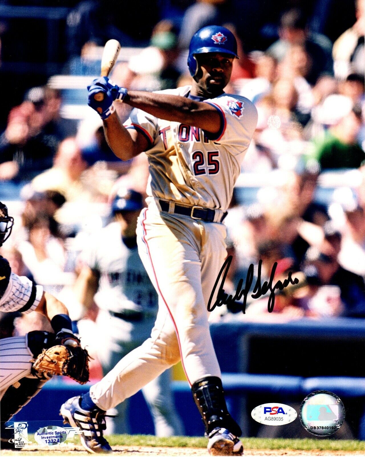 Carlos Delgado autographed signed 8x10 Photo Poster painting MLB Toronto Blue Jays PSA COA