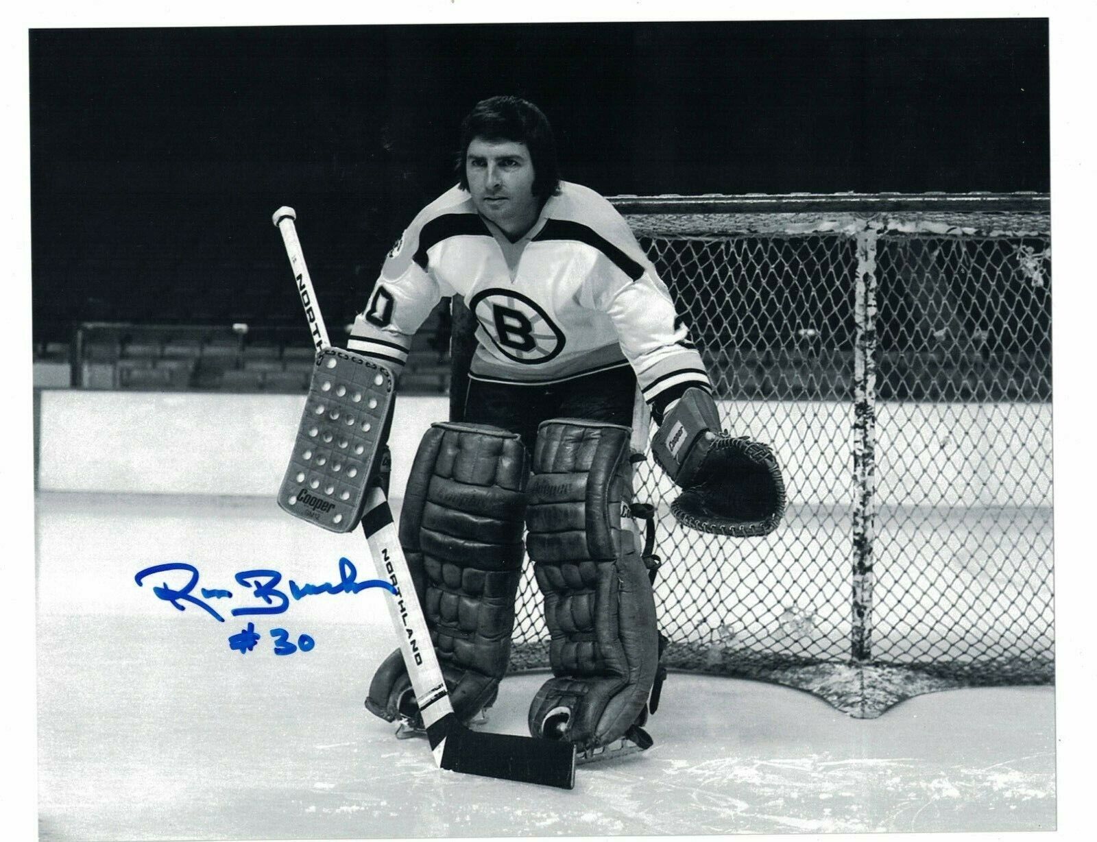 Ross Brooks Boston Bruins Signed 8 x 10