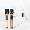 2.4G Wireless Microphone Rechargeable Live Streaming Microphone LED Display Professional Handheld Mic for Singing Karaoke Wedding DJ Party