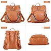 Damen Rucksack Elegant,PU Leder Große Rucksack, Damen Ledertasche Casual,Leichtgewicht Reiserucksack Umhängetaschen,Daypack Schultertasche Mode