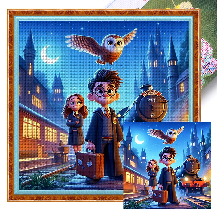 Harry Potter - Printed Cross Stitch 18CT 30*30CM