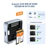 MAIWO NVMe Case SATA M.2 SSD Case Mini Portable USB C to Dual Protocol SSD for M.2 Size 2230 Compatible with Windows/MAC/ipjone 15Pro/Android Screwless Design
