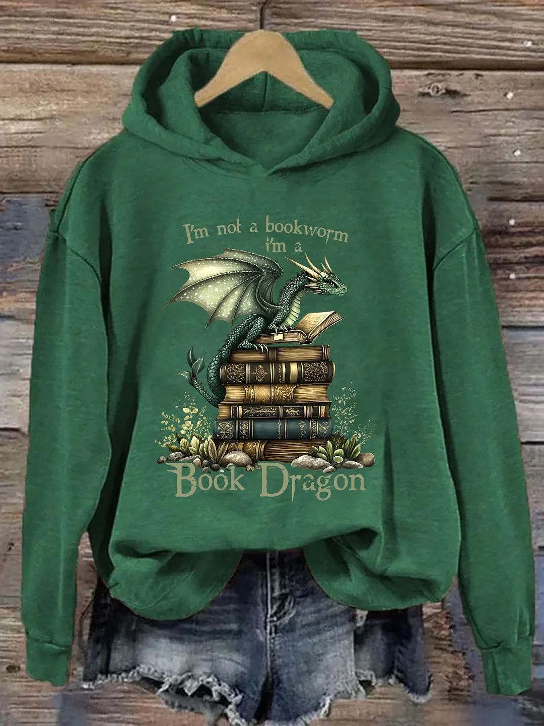 I'm Not A Bookworm I'm A Book Dragon Hoodie