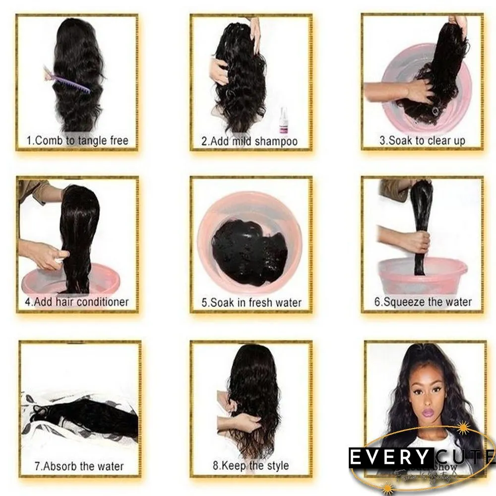 Wig Women's Fashion Long Straight Hair Headgear Chemical Fiber Wig Women