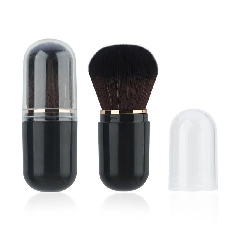 New Portable Makeup Brush Telescopic Brush Nail Powder Dust Brush Travel Blush Brush Single Makeup Tool