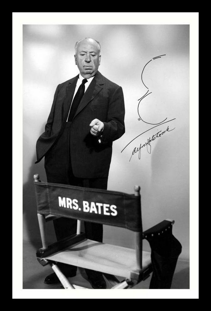 Alfred Hitchcock - Psycho Autograph Signed & Framed Photo Poster painting