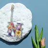 1Pc DIY Diamond Painting Lettter Keychain