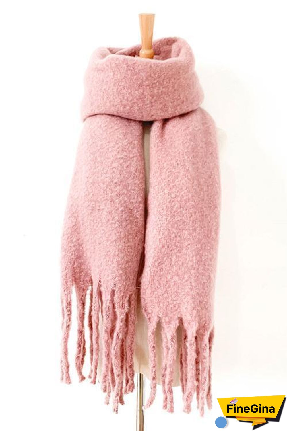 Solid Tassels Scarf