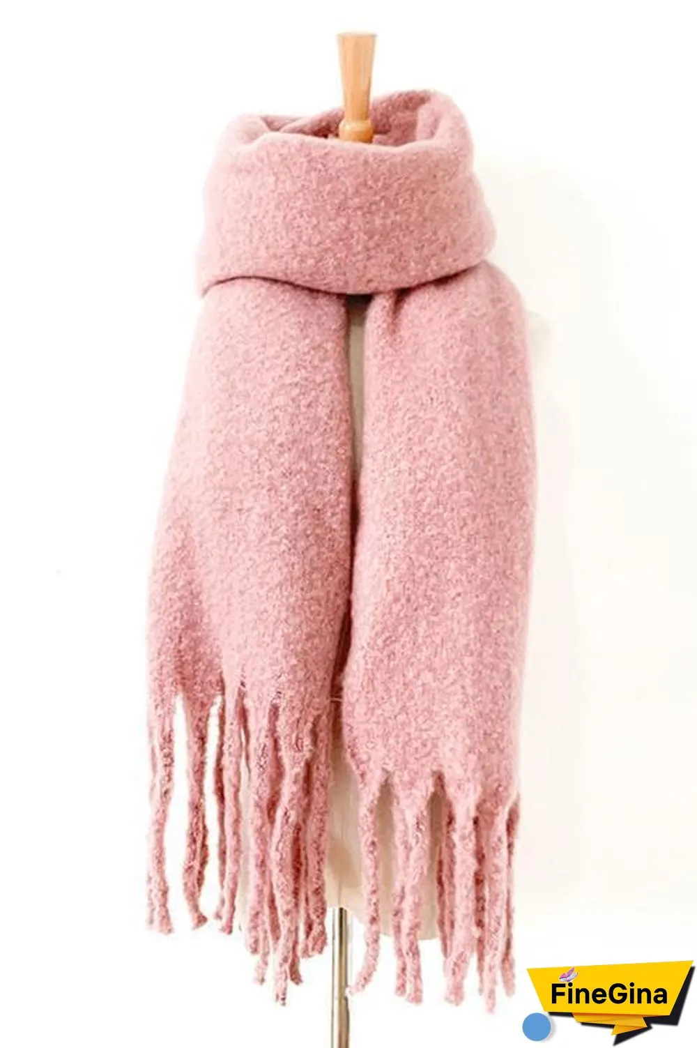 Solid Tassels Scarf